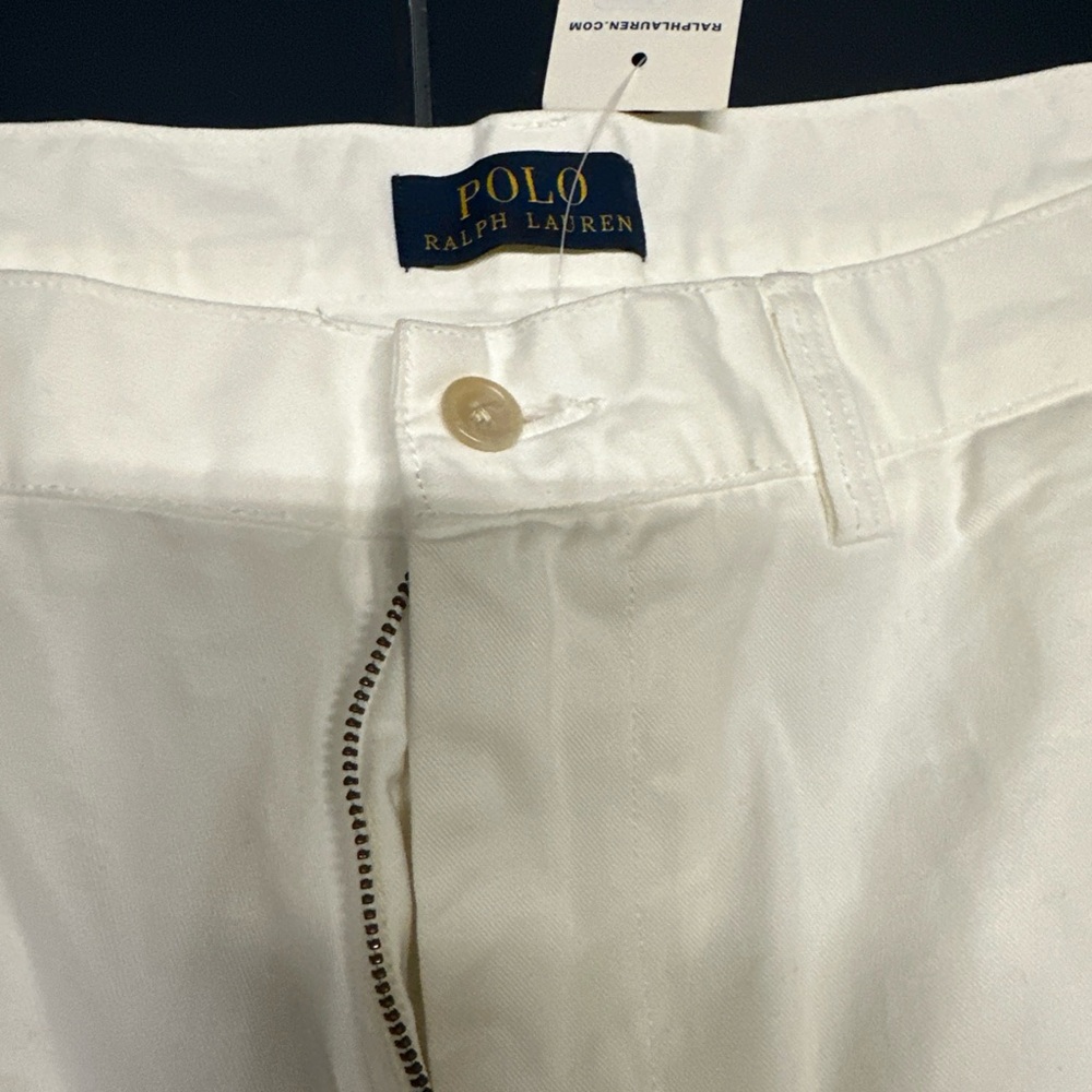 Polo Ralph Lauren Classic Fit Mens Size 38 Flat Front Shorts  White NWT